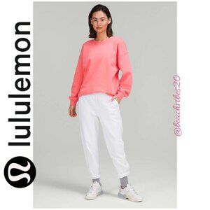 LULULEMON ATHLETICA Perfectly Oversized Crew Raspberry Cream 6 EUC LL-220